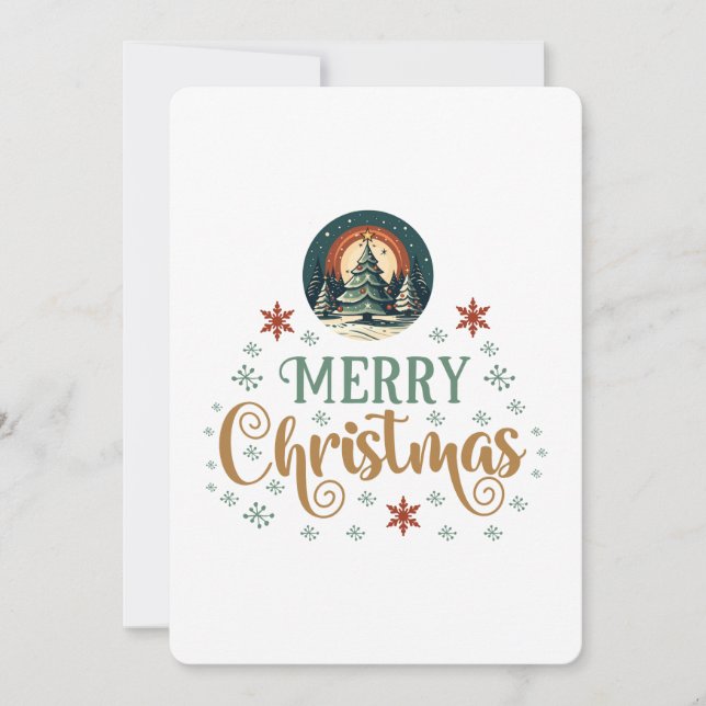Invitación Globo de Navidades de navidad (Anverso)
