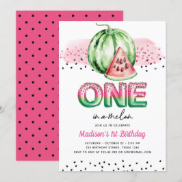 Invitación Globo de Relieve metalizado de verano deja a Melón