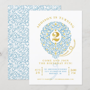 Invitación Globo Elegante de Encaje de Papel de Estaño para C
