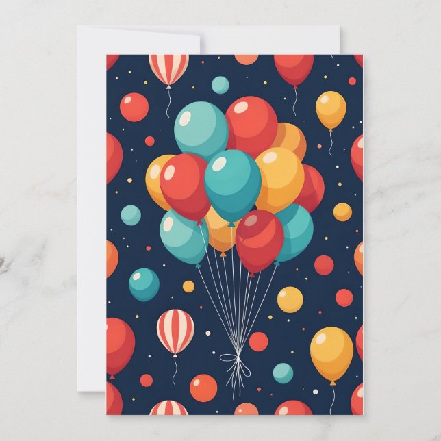 Invitación Globo personalizado (Anverso)