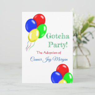 Invitación "Globos"