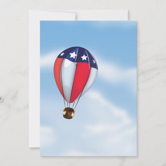 Invitación Globos aerostáticos (Anverso)