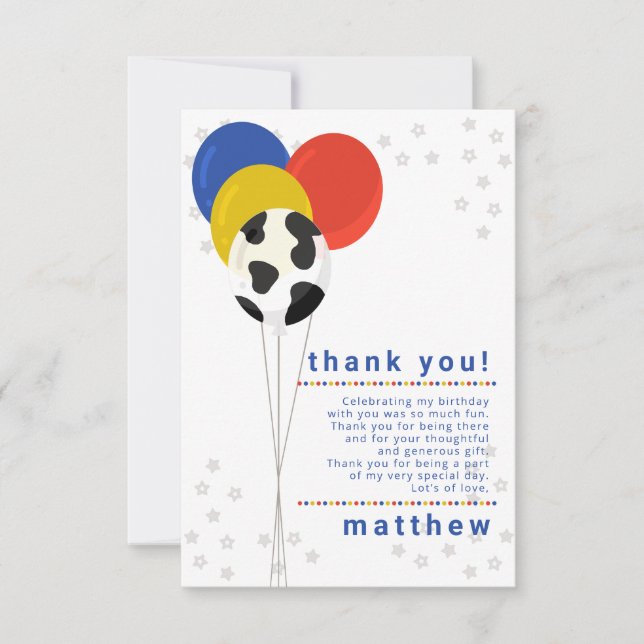 Invitación Globos de Cumpleaños de la Granja de Estampado de  (Anverso)