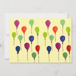 Invitación Globos de fiesta coloridos