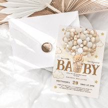 Globos de oso Bearly Wait Cute Boho Baby Shower