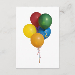 Invitación Globos Fiestas multicolor