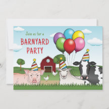 Globos y Sombreros de Cumpleaños de Animales de Gr