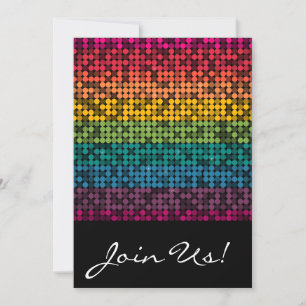 Invitación Gloria arco iris