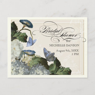 Invitación Gloria de la mañana Hydrangea - Postal de ducha de