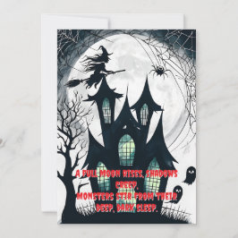 Invitación Glowing Windows Haunted House