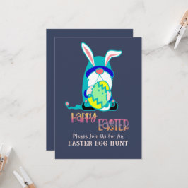 Invitación Gnome Happy Easter Egg Hunt