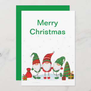 Invitación Gnome Navidades Gift Exchange