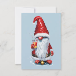 Invitación Gnome Noruego Organizando Un Cóctel De Jugo De Cra