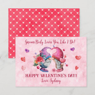 Invitación Gnomebody Te Ama Como Yo Lo Hago Día de San Valent