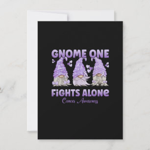 Invitación Gnomo Uno Lucha Solo Lavanda Lucha Contra El Cánce