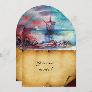 Invitación GNOMON Y DAMA DEL pergamino LAGO Brown