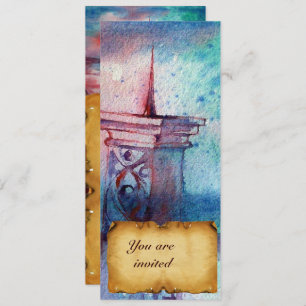 Invitación GNOMON Y DAMA DEL pergamino LAGO Brown