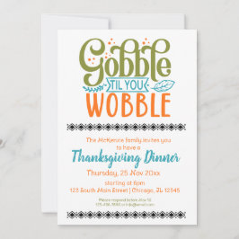 Invitación Gobble hasta que tambaleas
