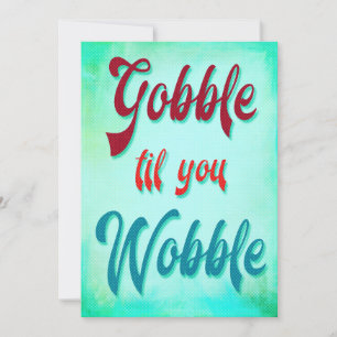 Invitación Gobble hasta tu estilo de vida moderno