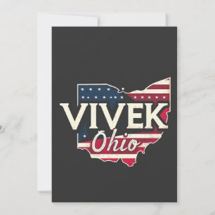 Invitación Gobernador de Vivek Ohio 2026 Republicano Estadoun