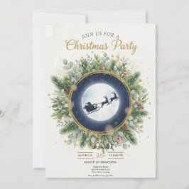 Invitación Gold Christmas Party Invitation | Editable Friends