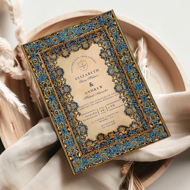 Invitación Gold Mosaic Islamic Wedding (Subido por el creador)