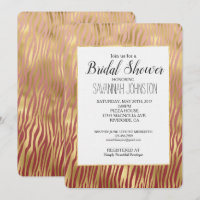 Gold Peach Red Chevron Zebra Stripes Bripes Ducha