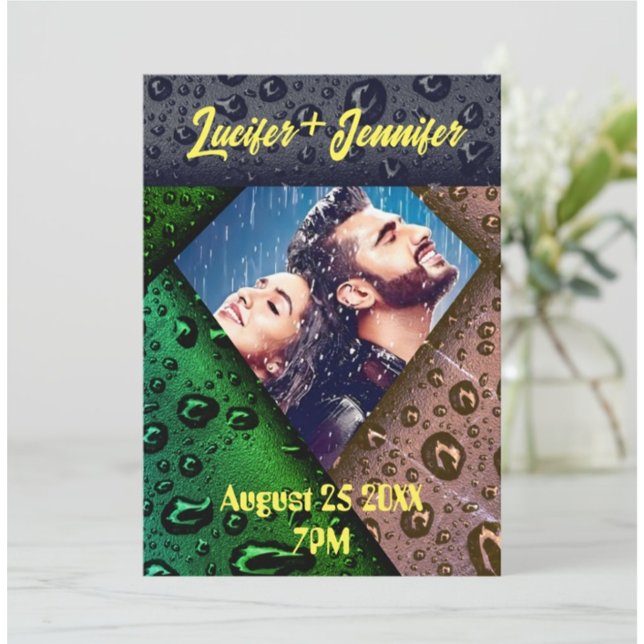 Invitación Golden Diamond Modern Elegant Customized Wedding (Subido por el creador)