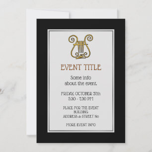 Invitación Golden Lyre