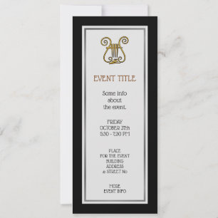 Invitación Golden Lyre