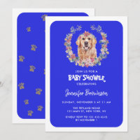 Golden Retriever Dog Baby Shower