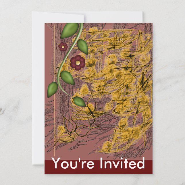 Invitación Golden Woods (Anverso)