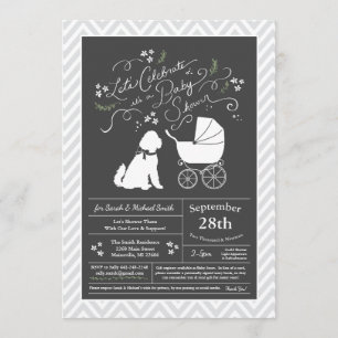 Invitación Goldendoodle Dog Baby Shower Sexo Neutral