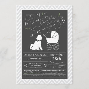 Invitación Goldendoodle Dog Baby Shower Sexo Neutral