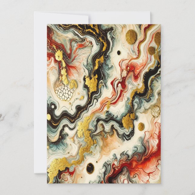 Invitación Goldene Flüsse (Anverso)