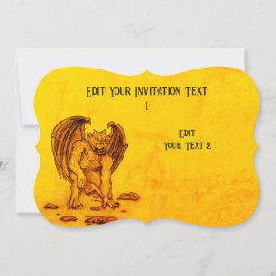 Invitación Golem Gargoyle