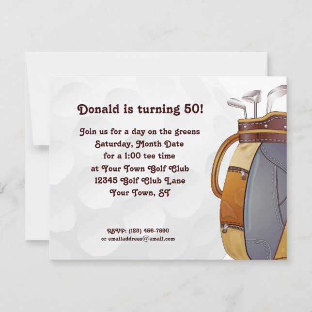 Invitación Golf (Anverso)
