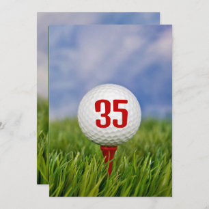 Invitación Golf 35ª Fiesta de Cumpleaños