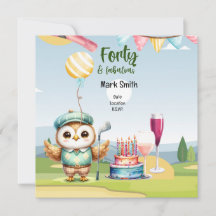 Golf 40 cumpleaños fiesta cumpleaños de golfista