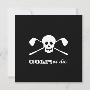 Invitación Golf 40 cumpleaños - ¡Sigue balanceándose!