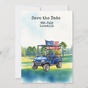 Invitación Golf 4 de julio Día de la Independencia con Barbac