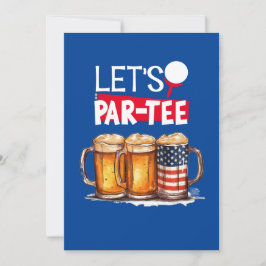 Invitación Golf 4 de Julio: Fiesta del Día de la Independenci