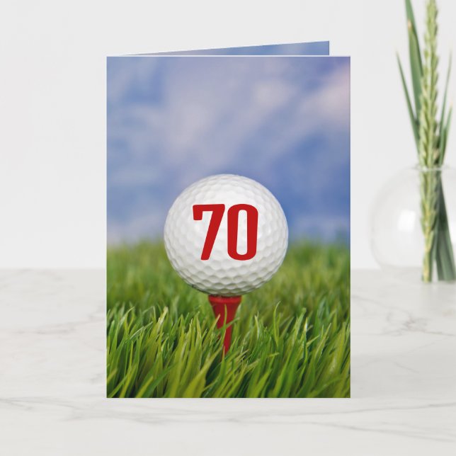 Invitación Golf 70.ª Fiesta de Cumpleaños (Anverso)