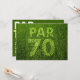 Invitación Golf a la 70.a fiesta de cumpleaños (Anverso/Reverso In Situ)