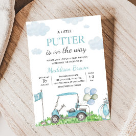 Invitación Golf A Little Putter Baby Shower