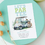 Invitación Golf Adulto Birthday Partee<br><div class="desc">Golf Adulto Birthday Partee diseño acuático. En la colección Golf Adult Birthday se pueden encontrar productos que coinciden.</div>
