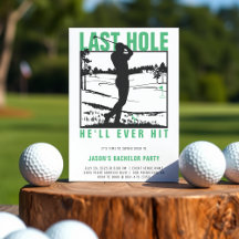Golf Bachelor Party Funny Hole