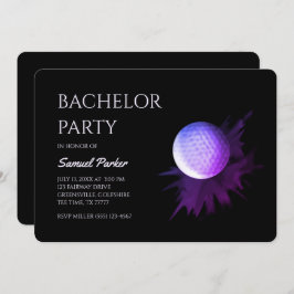 Invitación Golf Bachelor Party - Golfing trip Classic Minimal
