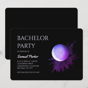 Invitación Golf Bachelor Party - Golfing trip Classic Minimal