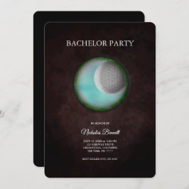 Invitación Golf Bachelor Party - Golfing trip Classic Minimal